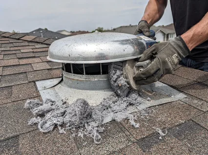 Cleaning Dryer Vent On Roof in North Smithfield