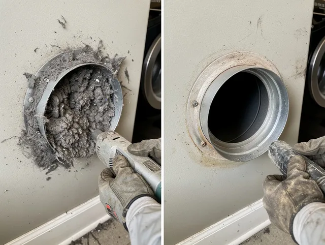 Professional clogged vent cleaning by North Smithfield Dryer Vent Cleaning in North Smithfield