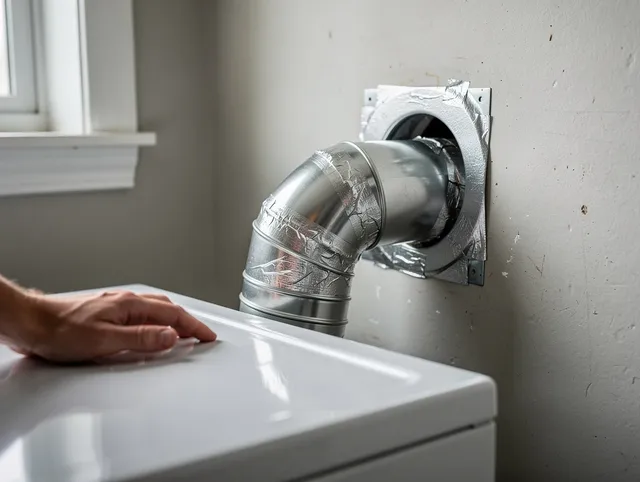 North Smithfield Dryer Vent Cleaning expert performing professional dryer vent repair and installation in North Smithfield