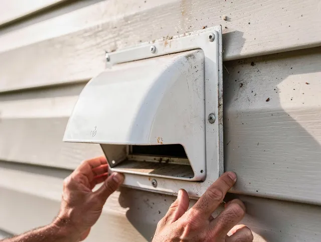 North Smithfield Dryer Vent Cleaning technician delivering thorough residential dryer vent cleaning service in North Smithfield